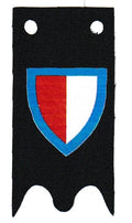 Classic Red-White Shield Knights Banner
