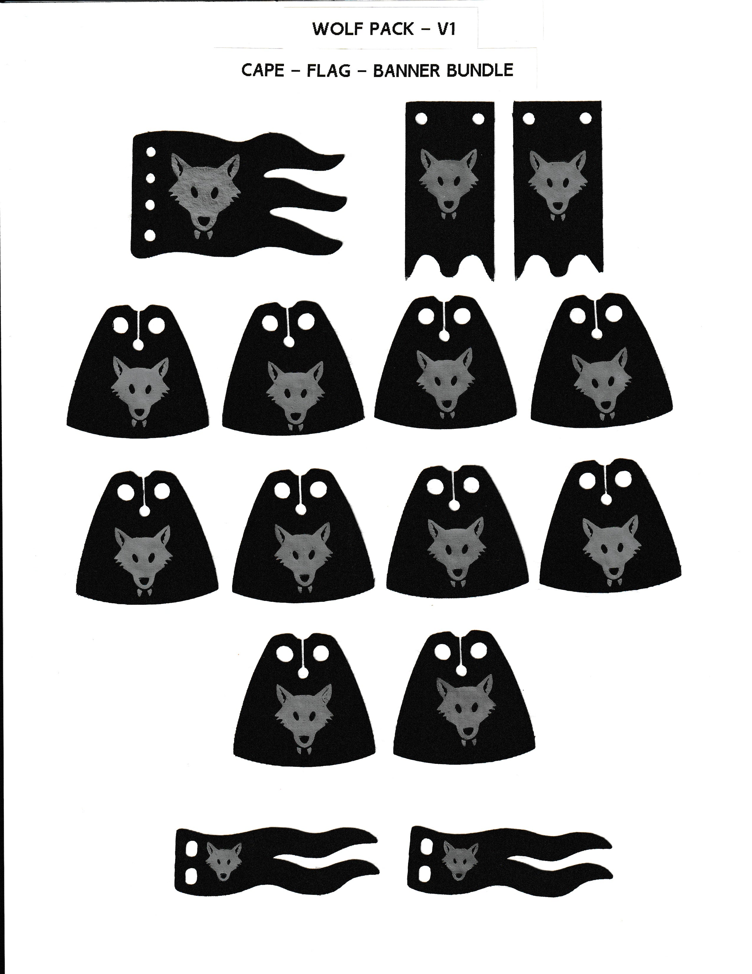 Wolfpack Cape/Flag/Banner Bundle