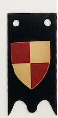 Classic Castle-Red & Peach Quarters Banner