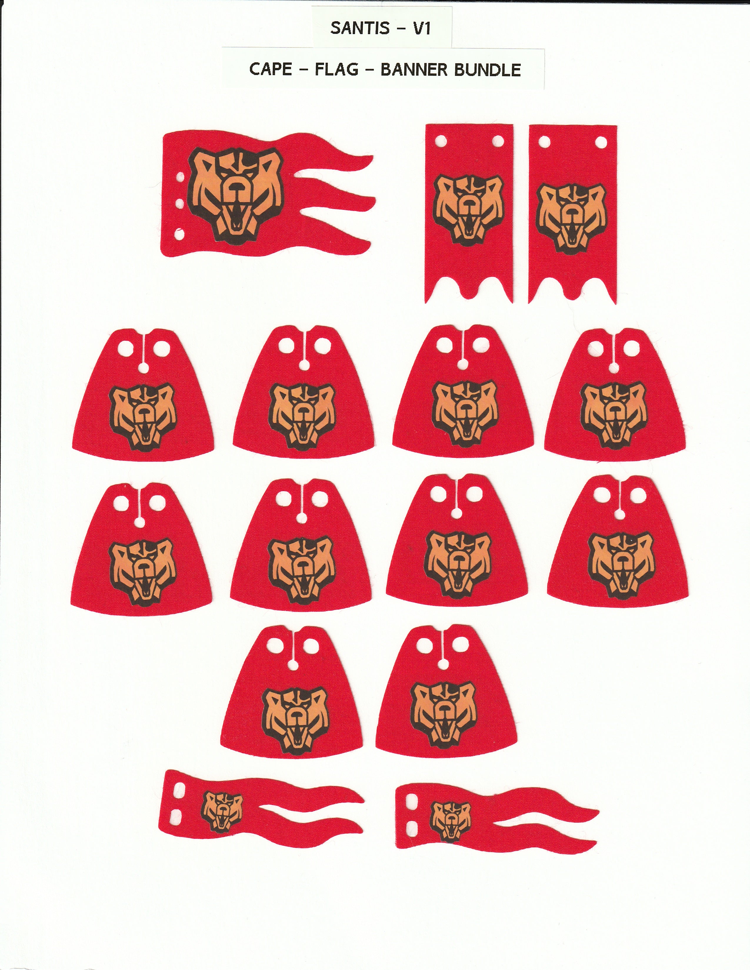 Santis Cape/Flag/Banner Bundle