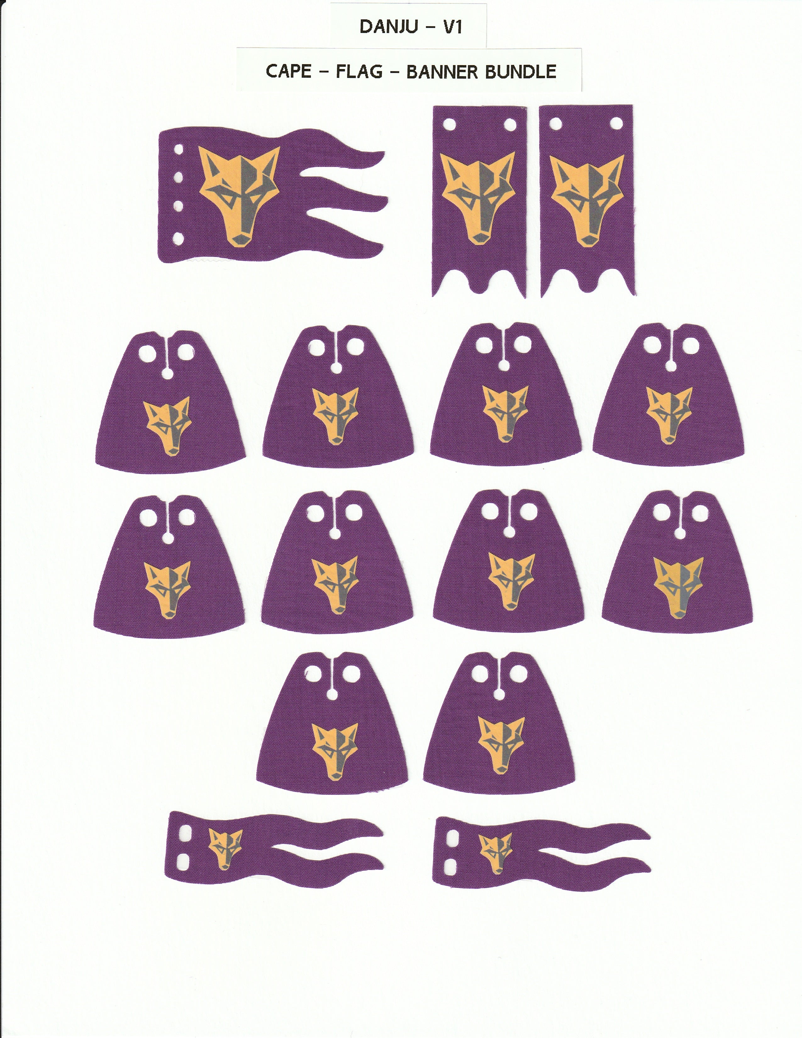 Danju Cape/Flag/Banner Bundle
