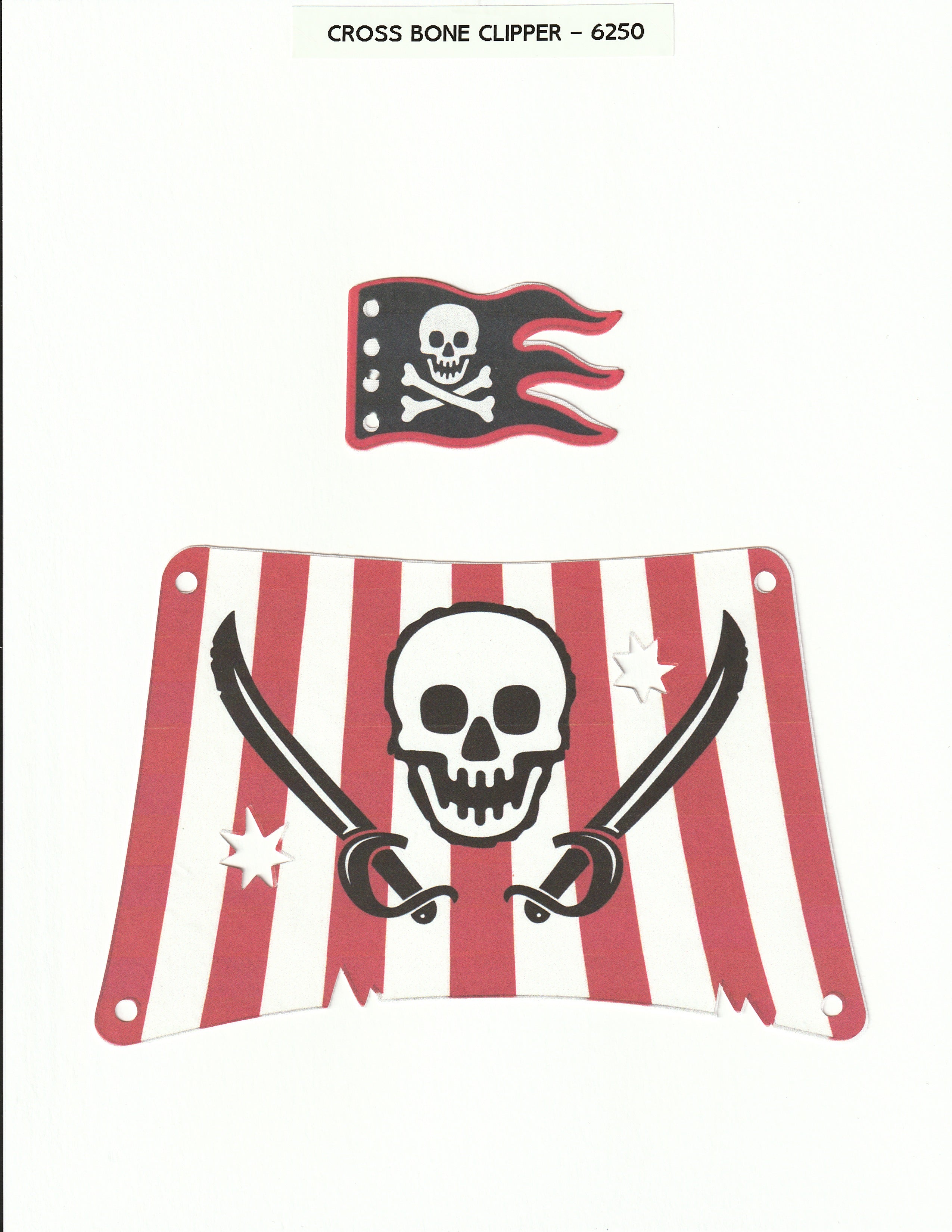Cross Bones Clipper Set 6250