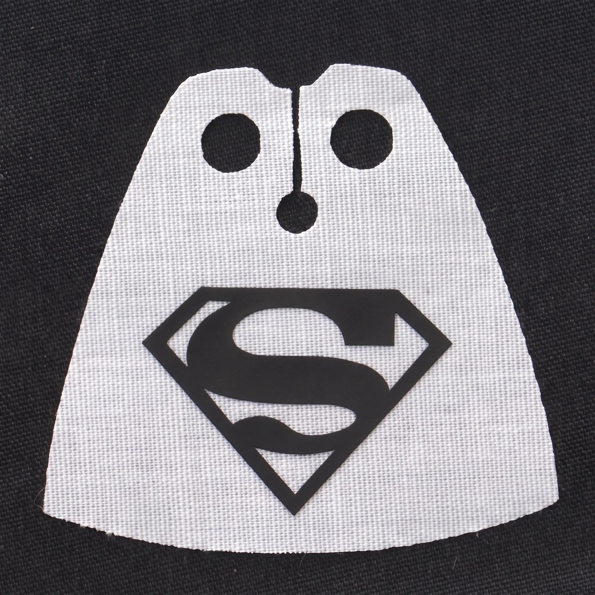 Superman White Cape with Black S